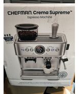 Chefman RJ54-G-SS Crema Supreme 15 Bar Espresso Machine with Milk Frother, - $160.55