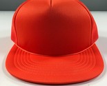 Vintage Cappello Camionista Arancione Orlo Piatto Rete Curvi Youngan Out... - $11.29