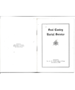Sam Cantey Burial Services Booklet-30 pages-Texas Masonic Lodge - $270.51 MXN