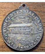 1911 Fall River, Massachusetts MA Cotton Centennial Carnival Medal Pendant - $967.32 MXN