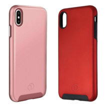 Lot of 2 Nimbus9 Cirrus 2 Hard Case for iPhone XS Max Red &amp; Rose Gold Slim Cover - £18.13 GBP