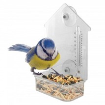 Window Bird Feeder with Thermometer - $8.77