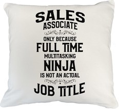 Make Your Mark Design Sales Associate White Pillow Cover for Marketing Officer o - £18.50 GBP+