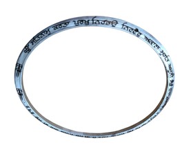 Sarbloh Chakar Mool Mantar Dumala Dastar Ring Pure Iron Kara Khalsa Sikh Chakram - £57.08 GBP