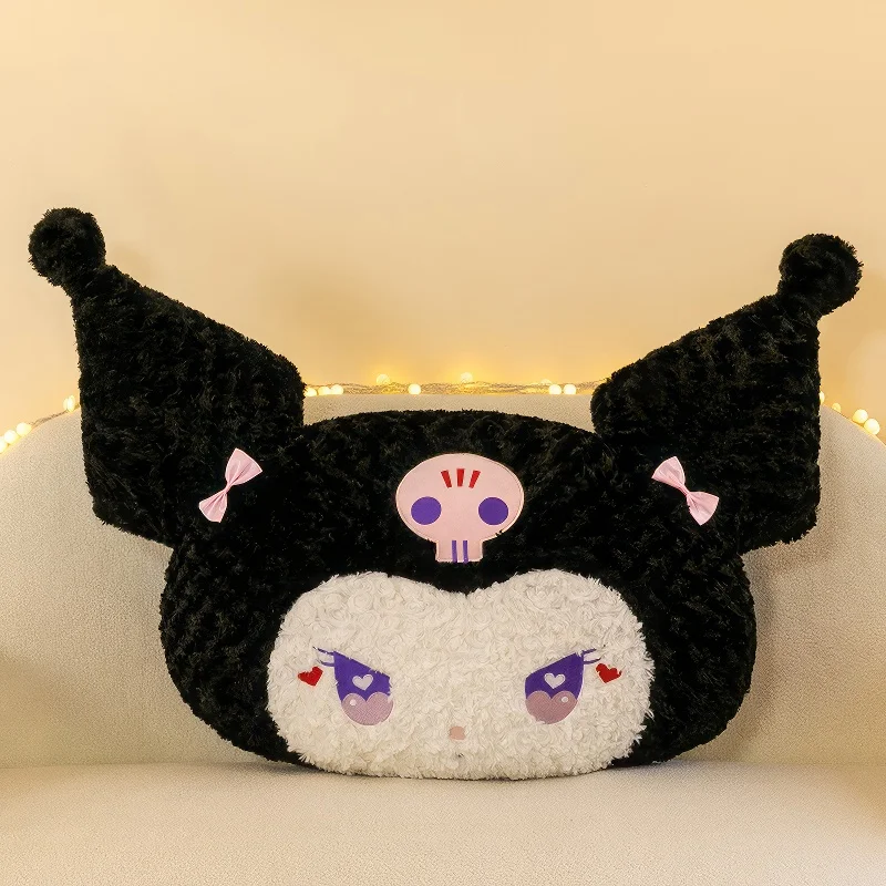 85cm Kuromi-Black Cute Sanrio Purple Bow Kuromi Plush Toy Kawaii Pillow Large Si - £32.35 GBP