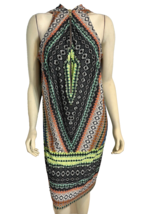 MSK Women White, Blk, Orange, Blue, Green Sleeveless V Neck Knit Dress 3X - $37.99