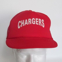 Vintage Chargers Logo Men Hat Red Mesh Snapback Trucker Cap - $24.73