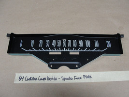 Oem 64 Cadillac Coupe Deville Dash Instrument Cluster Speedometer Face Plate - £47.32 GBP