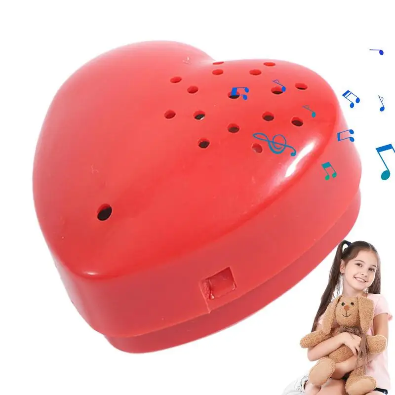 Heart Shaped Voice Recorder Voice Box for Speaking Mini Recorder Programmable - £8.43 GBP+