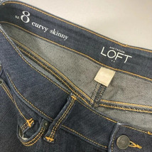 Loft Curvy Skinny Women Jeans NEW Without Tags Color Dark Denim Size Women US 8 - £7.76 GBP