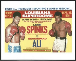 MUHAMMAD ALI - &quot;Spinks vs Ali&quot; Poster Photo in MINT Condition - 10&quot; x 8&quot; - £15.67 GBP