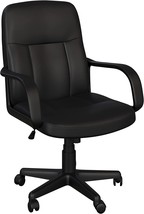 Lavish Home, (Black) Office Adjustable Height Computer Chair with, Degrees - £84.41 GBP