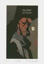 #1/1000 YES-#1! Mike Mignola Dave Stewart SIGNED Hellboy 20 Years SDCC Art Print - £207.01 GBP
