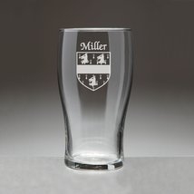 Miller Irish Coat of Arms Tavern Glasses - Set of 4 (Sand Etched) - £51.07 GBP