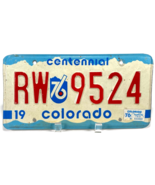Vintage 1976 COLORADO Centennial License Plate - RW 9524 - Blue Red Whit... - €25,71 EUR