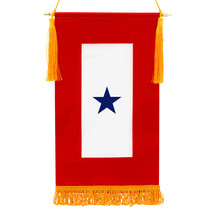 Anley Military Service Banner USA Family Member On Service One Blue Star 15&quot; X8&quot; - £7.92 GBP