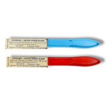 Quikut Knives Razor Edge Blade Stainless Steel Paring MCM Red Blue Colorful C12 - £12.63 GBP