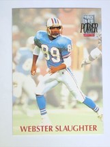 Webster Slaughter Houston Oilers 1992 Pro Set Power #189 NFL Football Card - £0.93 GBP