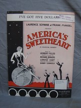 Antique 1900s &quot;America&#39;s Sweetheart&quot; Sheet Music #214 - £15.56 GBP