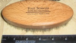5 1/2&quot; Shoe SHINE Brush Horsehair for shoes boots Heather Brown FOUR SEA... - $30.46