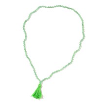 Green Aventurine Beaded Tassel Necklace (36&quot;) TGW 223.50 cts. New  #JN1047 - £11.50 GBP