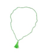 Green Aventurine Beaded Tassel Necklace (36&quot;) TGW 223.50 cts. New  #JN1047 - £11.65 GBP