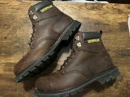 Caterpillar Second Shift ST Steel Toe Men Safety/Work 6&quot; Boots  Size 13 M - £66.60 GBP