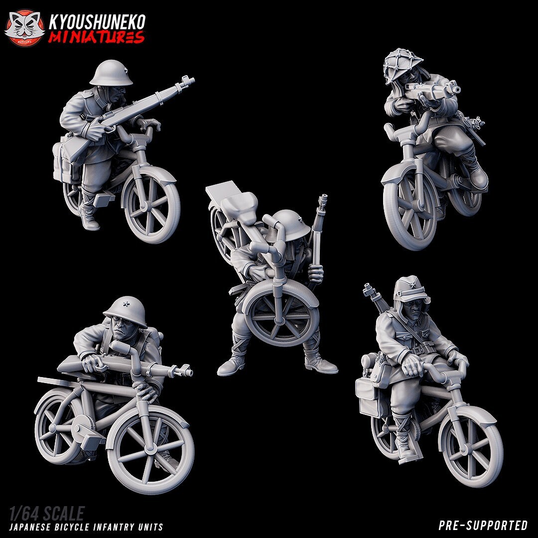 Imperial Japanese Bicycle Infantry Sci-Fi Miniature - $12.99