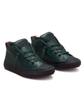 Converse Junior All Star Street Leather Boot 672118C Seaweed/Black/Dark Cayenne - $39.60+