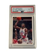1991 Upper Deck Michael Jordan All Star Checklist 48 PSA 6 EX Chicago Bulls - $28.71