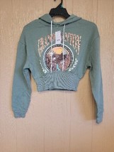 Zoe Liv Grand Canyon Sweatshirt Hoodie Cropped Green XS Relaxed with Eagle - £10.62 GBP
