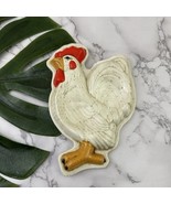 Vintage Ceramic Chicken Wall Decor Rooster Cream Red Kitchen Country Angry - €22,08 EUR