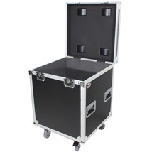 Prox Utility Flight Case W/ Black Laminate 4" Casters W/ Caster Dishes - £432.79 GBP