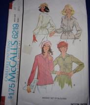 McCall’s Misses Set of Blouses Size 10 #M6219 - $3.99