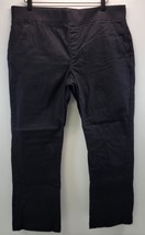 L) Lee Woman Natural Fit Barely Bootcut Stretch Black Pants 14 SP - $14.84