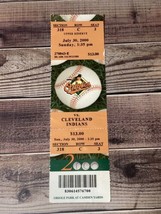 2000 July 30th Baltimore Orioles v Cleveland Indians Ticket Stub Oriole Park MLB - $6.99