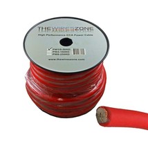 1/0 Awg 0 Gauge 50 Feet High Performance I Amp Power/Ground Cable Wire Red - £88.06 GBP