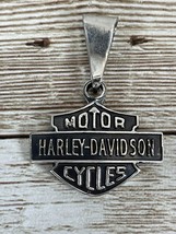 Harley Davidson Pendant Sterling Silver 925 Logo - £31.26 GBP