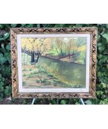 HELEN HARDIN Original 1960s MODERN WESTERN LANDSCAPE Vintage Framed Oil ... - $4,752.00