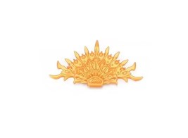 Minifigure Gold Knives Fan Hand Weapon F For Army Knight Soldier Toys Gift - £2.96 GBP
