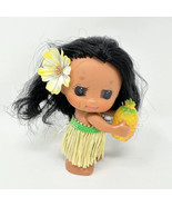 Vtg Hawaii Mini Hula Girl Doll Vinyl Grass Skirt Jointed Blow Mold Pinea... - $15.77 CAD