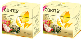 CURTIS White Tea White Bountea SET of 2 BOXES X 20= 40 Pyramids US Seller Import - £7.78 GBP