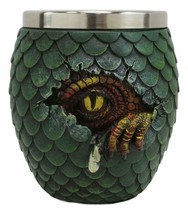 Green Khaleesi&#39;s Dragon Scale Egg With Wyrmling Small Cups Shot Glass Se... - £31.96 GBP