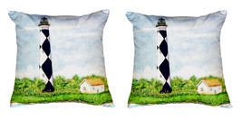 Pair of Betsy Drake Cape Lookout No Cord Pillows - £62.01 GBP