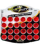 Sunlite 24 Small One Inch (1&quot;) Bolt on Bicycle Reflectors - Red - £11.95 GBP