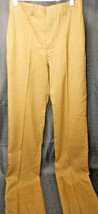 Koratron HEATH-SET 28X36 Monk Made Dress Slacks Men&#39;s 1950s-60s Brown RAW HEM - £35.86 GBP