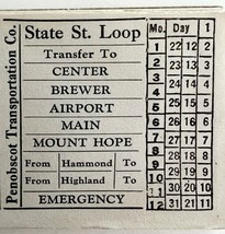 Railway Transfer Tickets Maine Penobscot Transportation State Street Loo... - $376.75 MXN