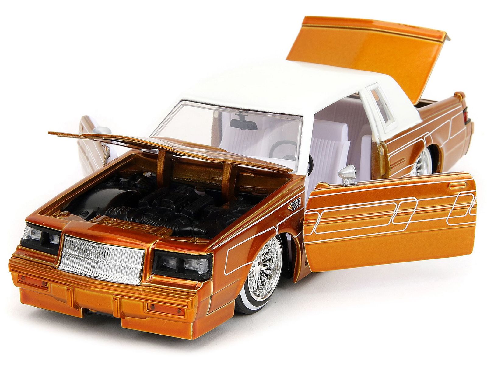 1987 Buick Grand National Orange Metallic with White Top and Interior Item image 4