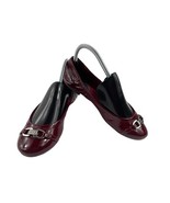 Lauren Ralph Lauren Ballet Flat Women 7.5B Betsy Shoes Red Patent Leathe... - $517.69 MXN