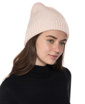 Womens Beanie Hat Solid Shine Cuff Blush Pink STYLE &amp; CO $36 - NWT - £4.25 GBP